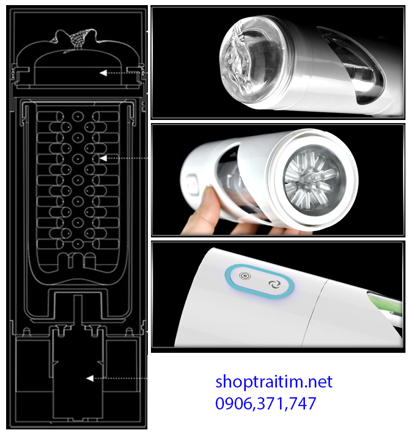 Máy rung xoay tự độ EVO cao cấp